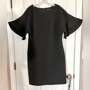 White House Black Market
Black Dress. Layered (2) bell sleeve. Size 14